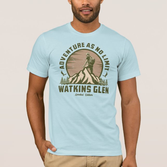 Retro Watkins Glen Hike  T-Shirt (Front)