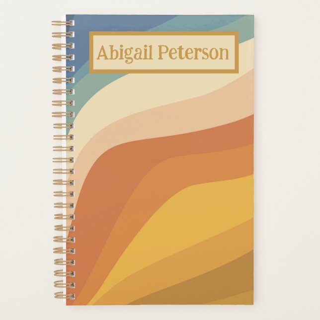 Retro wave, ADHD Organization Productivity, Planner (Front)