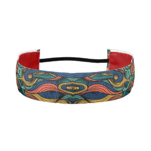 Retro Wave Athletic Headband Boho Style