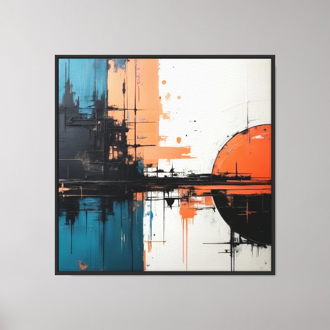 Retro Wave Design 02  Stretched Canvas Print (Front)