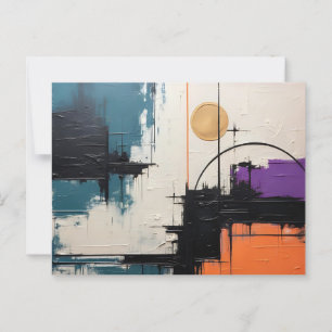 Retro Wave Design 03 Postcard