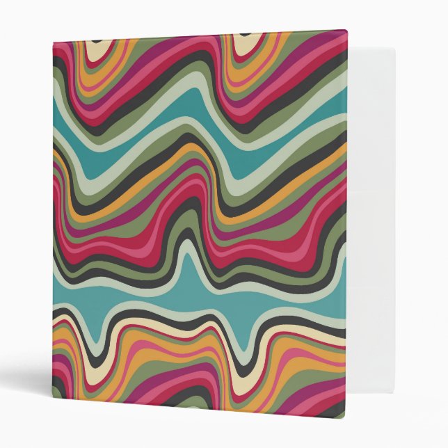 retro wave MANA 3 Ring Binder (Front/Inside)