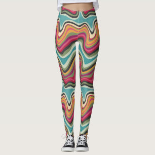 retro wave MANA Leggings