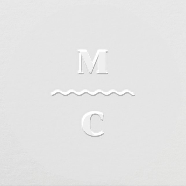 Retro Wave Monogram Embosser (Design)