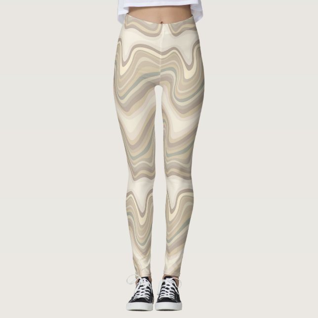 retro wave neutral leggings (Front)