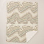 retro wave neutral sherpa blanket