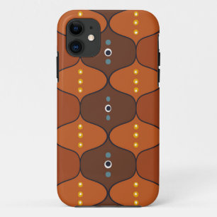 Retro Wave Orange iPhone 11 Case