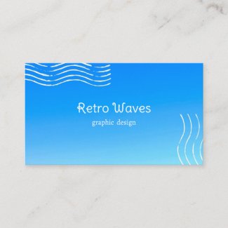 Retro  Waves -blue gradient