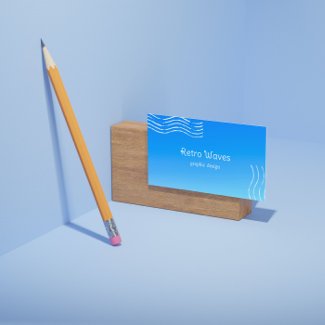Retro  Waves -blue gradient