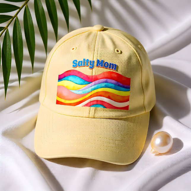 Retro Waves Coastal Aesthetic Mom Hat (Creator Uploaded)