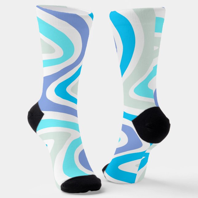 Retro Waves  Socks (Angled)