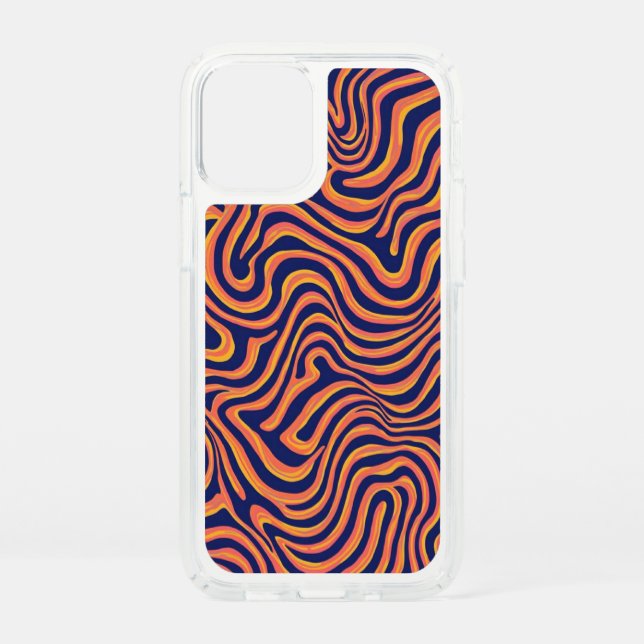 Retro Wavy Lines Phone Case (Front)