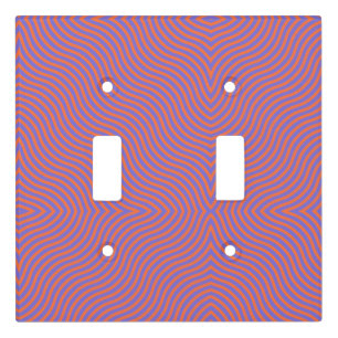 Retro Wavy Pattern Light Switch Cover – Illusion
