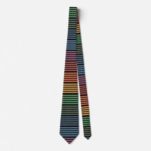 Retro Weatherman Anchorman Striped Necktie