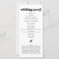 Retro Wedding Ceremony Program Order Of Events | Zazzle