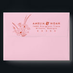 Retro Wedding Floral Return Address Envelope<br><div class="desc">This is an modern retro envelope featuring a 70s inspired font and a groovy layout floral line art. All colors are editable. // For matching designs, search "SOFIA" in the Sincerely By Nicole Zazzle store. * If you like this design but don't see it available for something you are looking...</div>