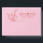 Retro Wedding Floral Return Address Envelope<br><div class="desc">This is an modern retro envelope featuring a 70s inspired font and a groovy layout floral line art. All colors are editable. // For matching designs, search "SOFIA" in the Sincerely By Nicole Zazzle store. * If you like this design but don't see it available for something you are looking...</div>