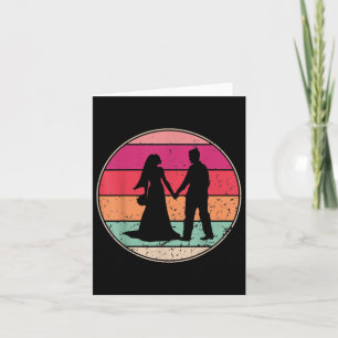 Retro Wedding Vintage Wedding Cool Bride Groom Eve Card