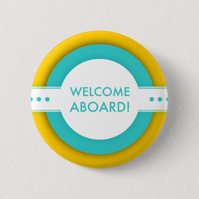 retro welcome aboard button (Front)