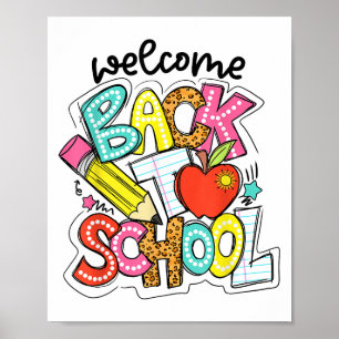 Retro Welcome Back To School Teacher Appreciation Poster