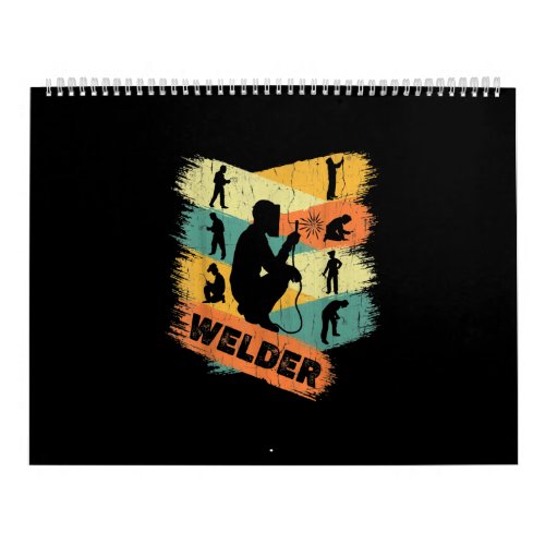 Retro Welder GIft  Vintage Welding Lover Gift Calendar