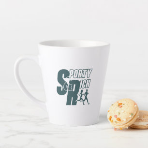 Retro Wellness Club Sporty Fashion Latte Mug