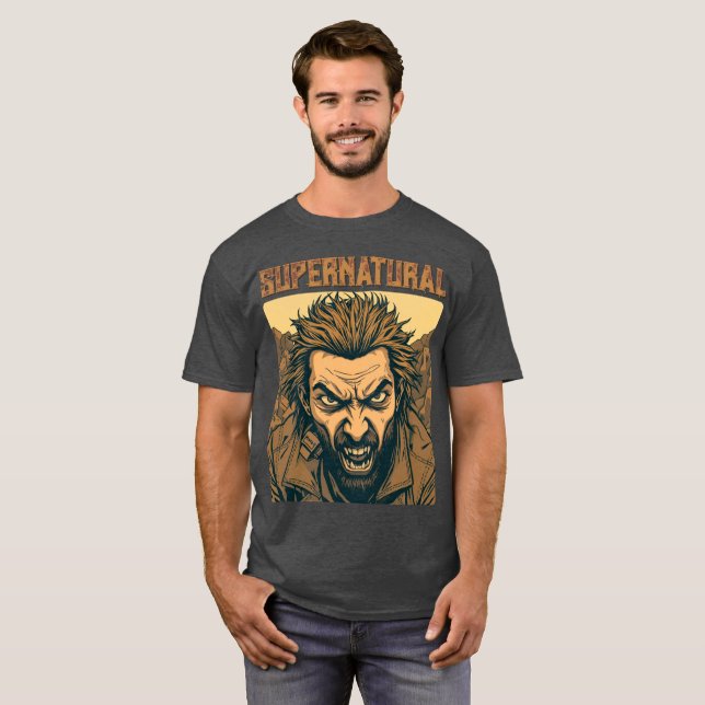 Retro Werewolf - Supernatural T-Shirt (Front Full)