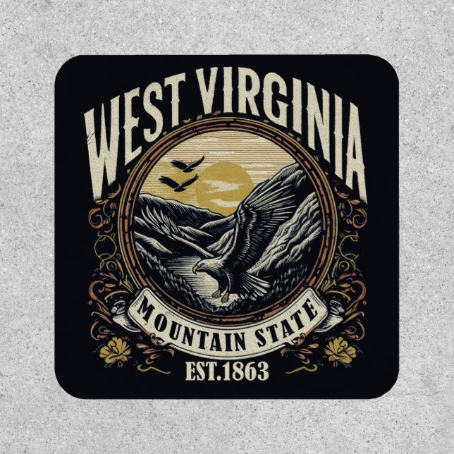 Retro West Virginia Patch (Front)