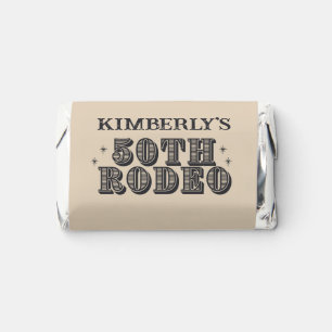 Retro Western 50th Rodeo Birthday Hershey's Miniatures