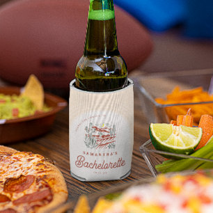 Retro Western Desert   Bachelorette Party Can Cooler