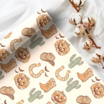 Retro Western Halloween Trendy Boho Wrapping Paper