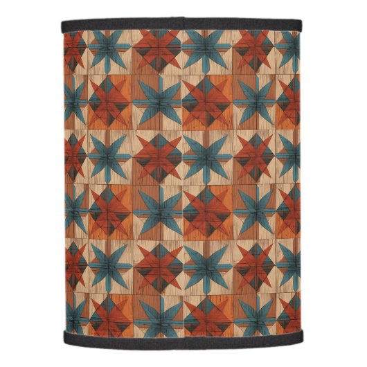 Retro Western Lamp Shade (Back)