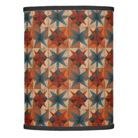 Retro Western Lamp Shade (Front)