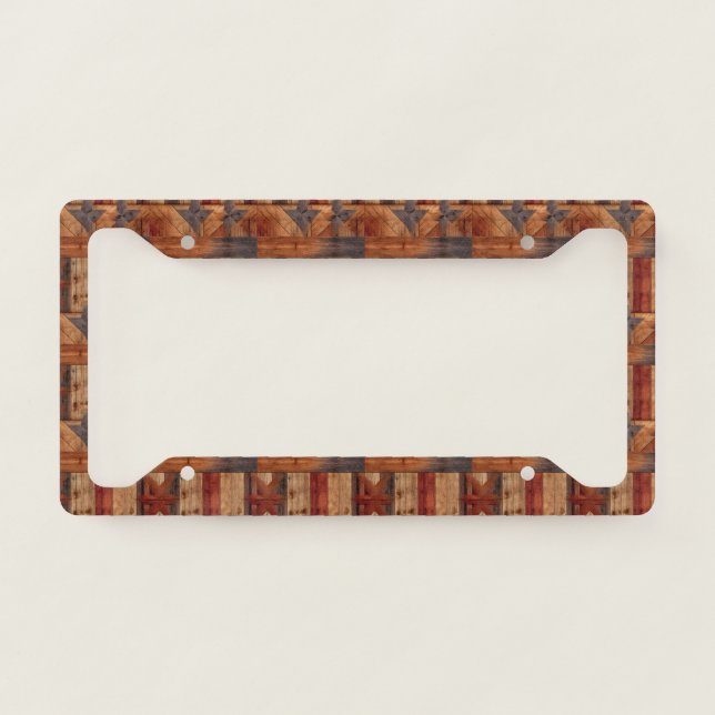 Retro Western License Frame (Front)