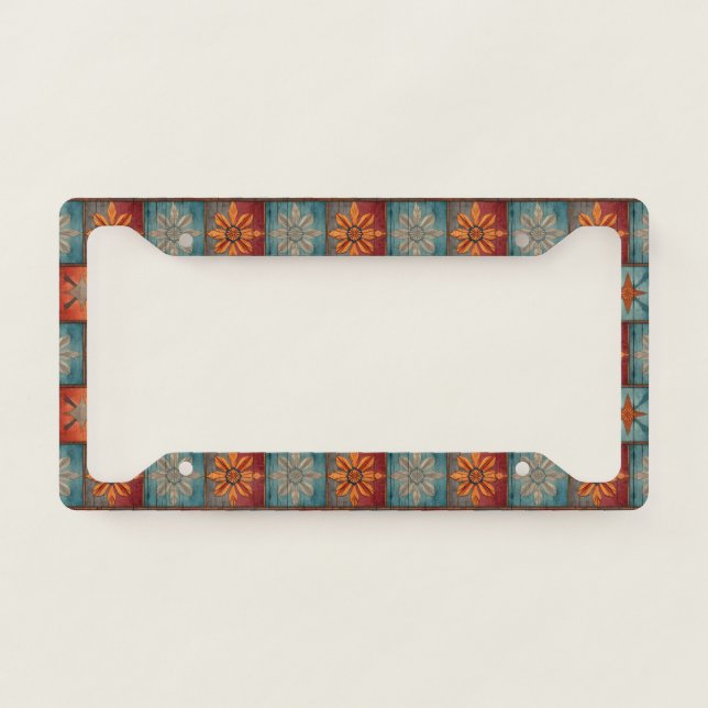 Retro Western License Frame (Front)