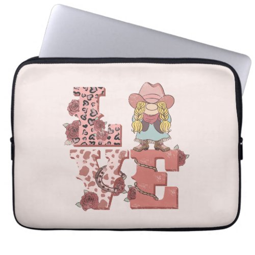 Retro Western Love Laptop Sleeve