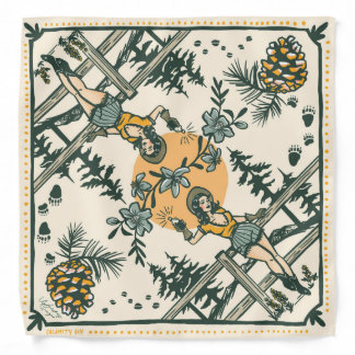 Retro Western Rodeo Cowgirl Texas Yeehaw Bandana