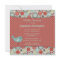 Retro whimsical polka dots baby shower invitation
