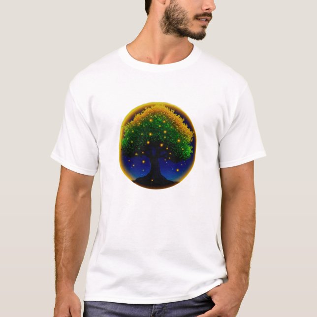 Retro Whisper Sunflower – Hand-Textured Botanical  T-Shirt (Front)