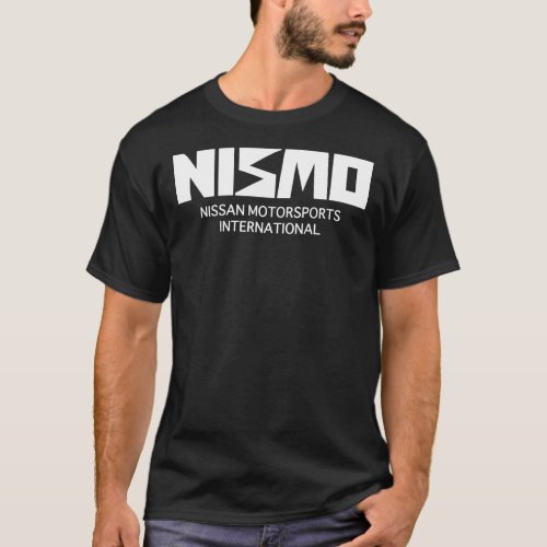 Retro White Nismo Nissan Motorsport Logo Classic T T_Shirt