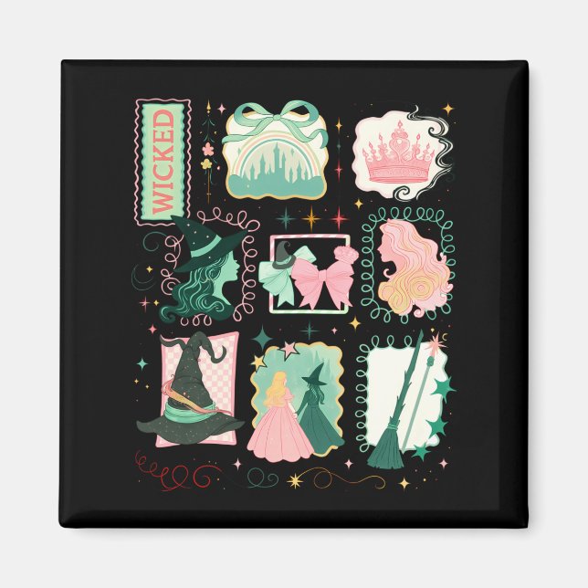 Retro Wicked Stamps Christmas Vibes Clothing Long  Magnet (Front)