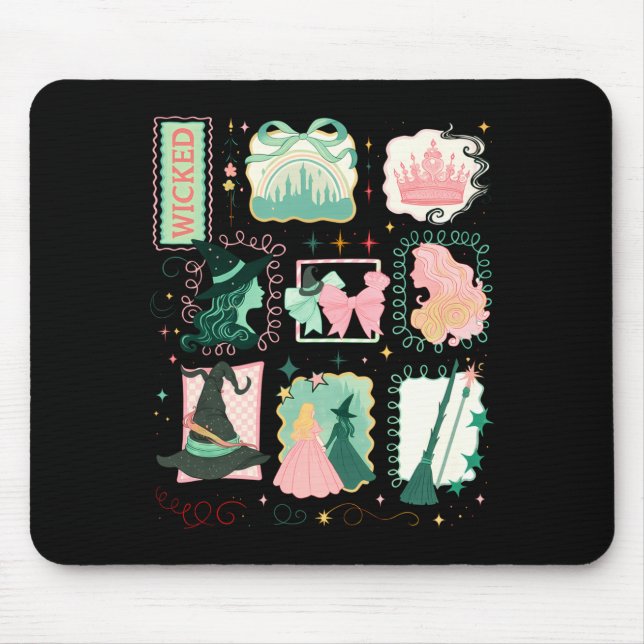 Retro Wicked Stamps Christmas Vibes Clothing Long  Mouse Pad (Front)