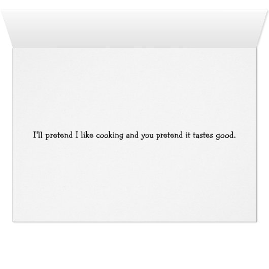 Retro Wife - Dinner is Always a Surprise, (Inside Horizontal (Bottom))