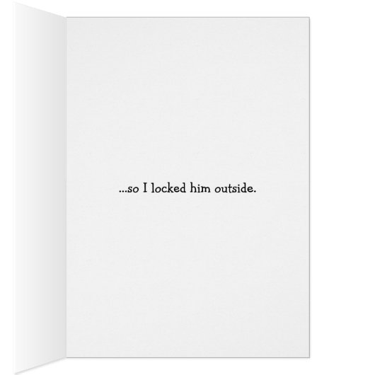 Retro Wife - Locked Husband Outside, (Inside (Right))