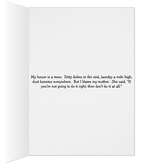 Retro Wife - My House is a Mess, (Inside (Right))