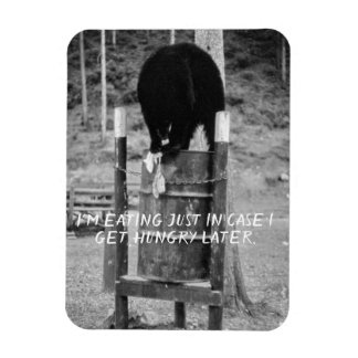 Retro Wild Black Bear Trash Scavenging Garbage Magnet
