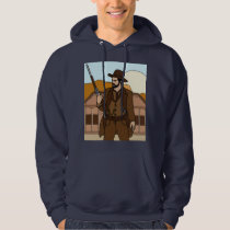 Retro Wild West Cowboys Rodeo Hoodie