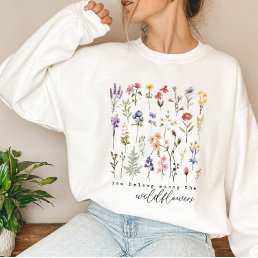 Retro Wildflowers Floral Sweatshirt
