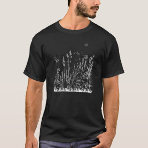 Retro Wildflowers Women Flowers Gardening T-Shirt