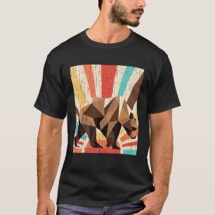 Retro Wildlife Forest Animal Nature Grizzly Bear T-Shirt